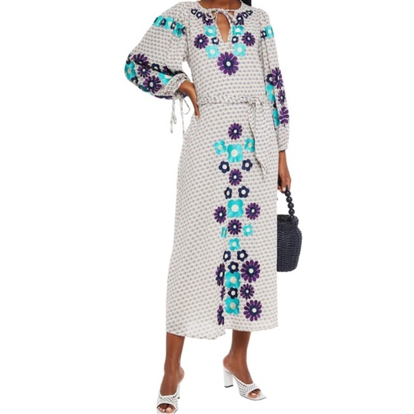 Antik Batik apoline embroidered long dress size S/38